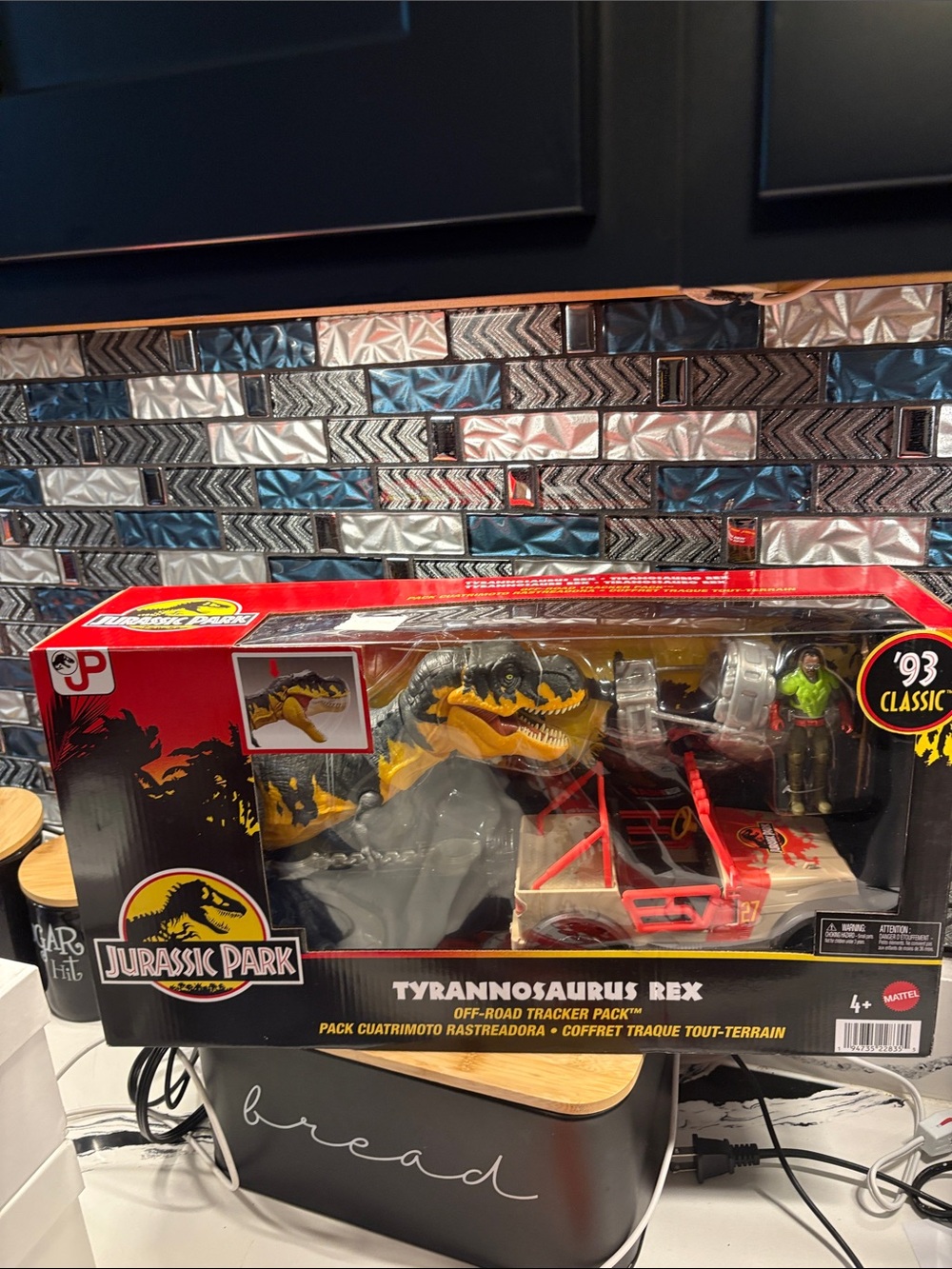 Mattel Jurassic Park Tyrannosaurus Rex Playset - Black/Yellow/Red